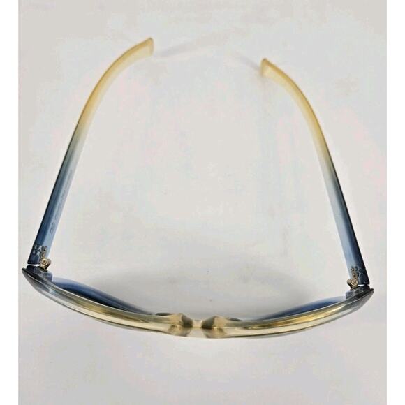 MCM 70s Cool Ray Polaroid 155 Two Tone Blue Yellow Gray Lens Sunglasses Vtg - Picture 8 of 12